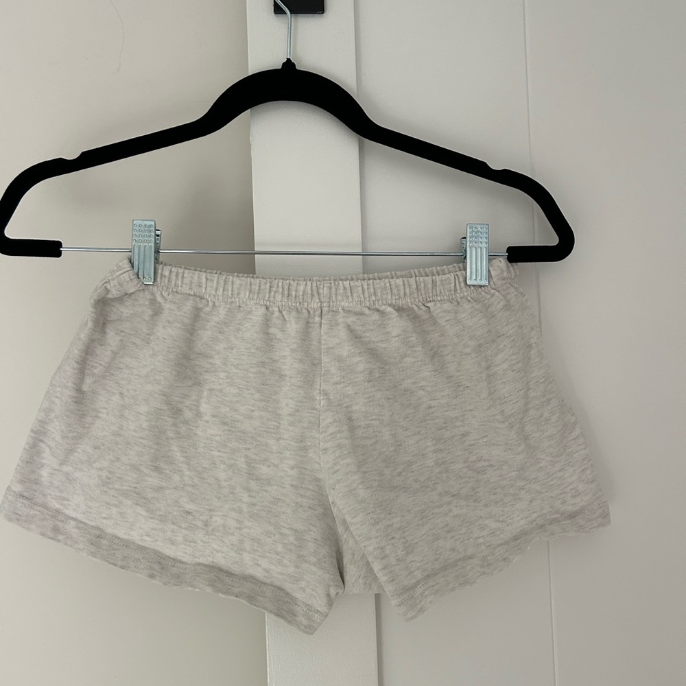 Brandy Melville Light Gray Mini SweatShorts